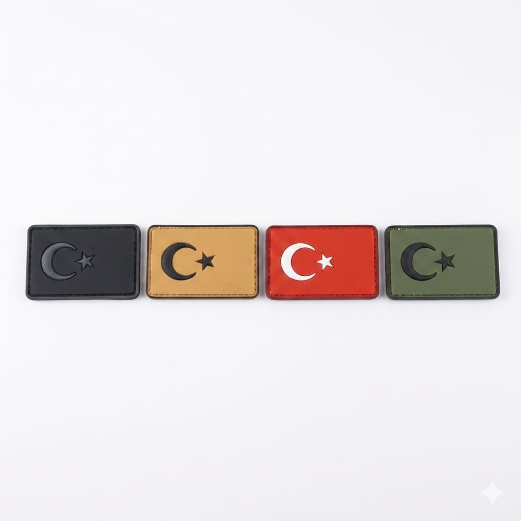 Plastik Küçük Türk Bayrağı Patch